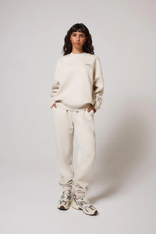ALL SZN Organic Cuffed Jogger - Ecru sold by LOVALL