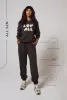 Organic Cuffed Jogger - Black Coffee sold by LOVALL