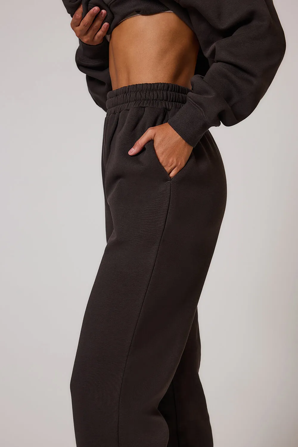 Curve Organic Cuffed Jogger - Black Coffee sold by LOVALL product image thumbnail 4