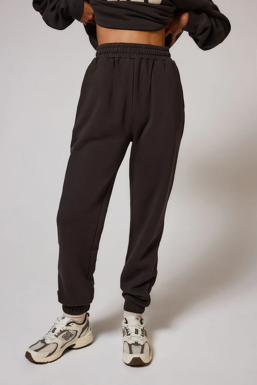 Curve Organic Cuffed Jogger - Black Coffee sold by LOVALL product image thumbnail 2