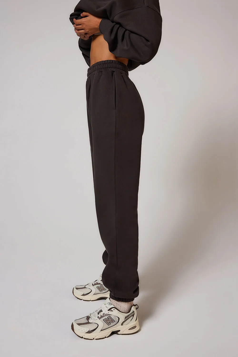 Curve Organic Cuffed Jogger - Black Coffee sold by LOVALL product image thumbnail 3