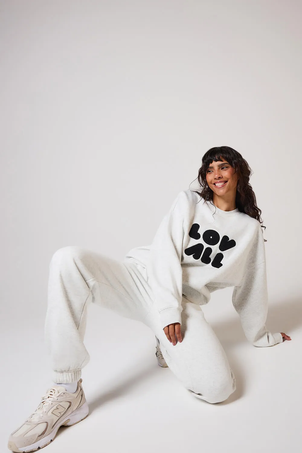 Curve Organic Cuffed Jogger - Light Grey Marl sold by LOVALL product image thumbnail 2