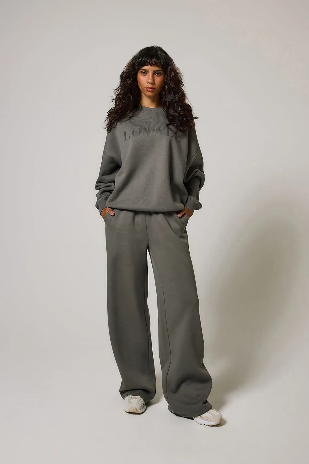 Organic Wide Leg Jogger - Slate Green sold by LOVALL product image thumbnail 3