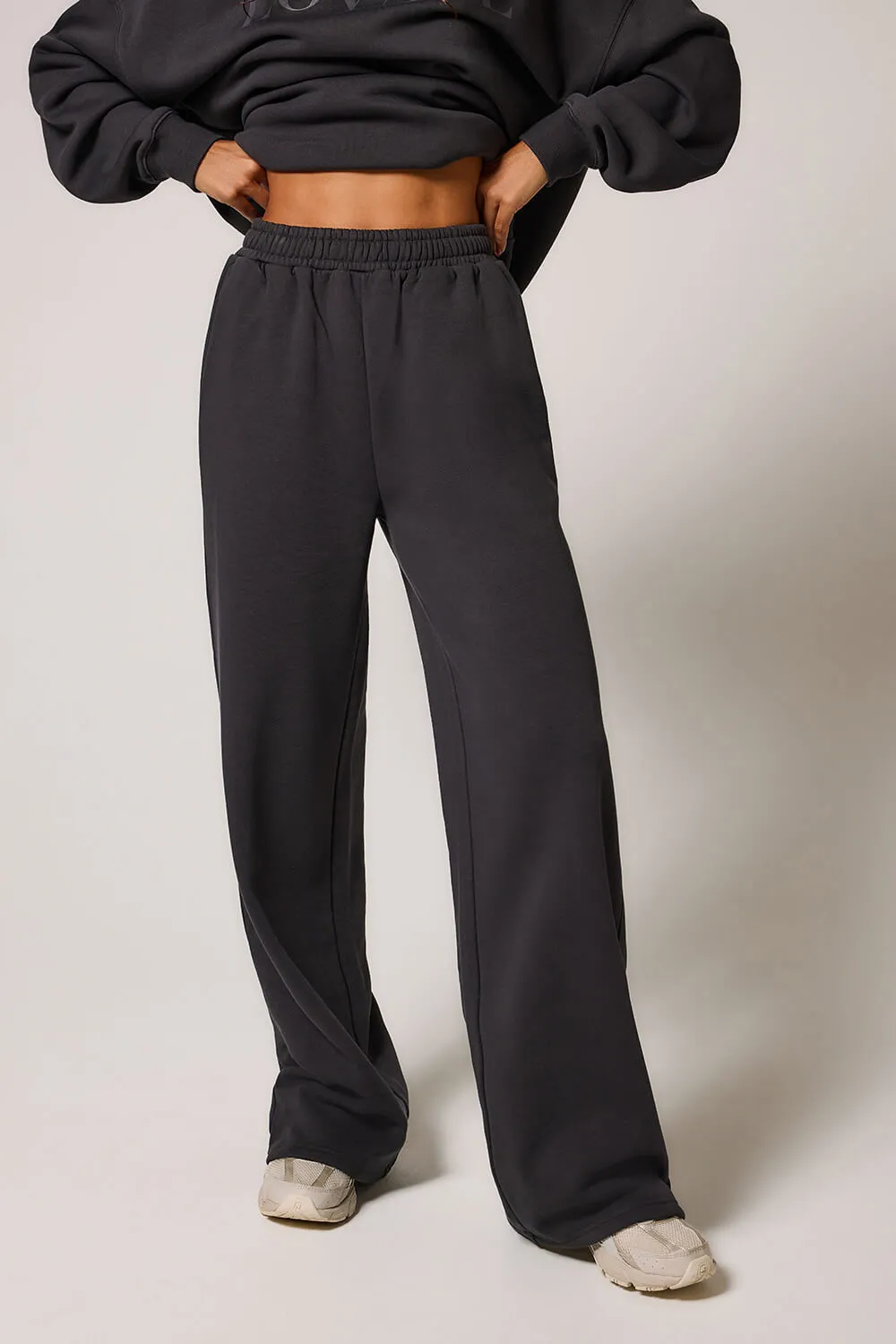 Organic Wide Leg Jogger - Shadow sold by LOVALL product image thumbnail 2