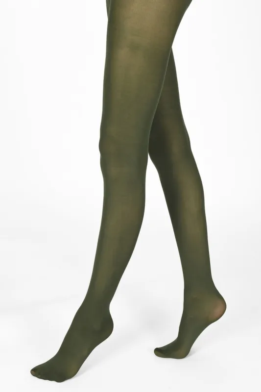 40 Denier Tights - Bottle Green sold by LOVALL