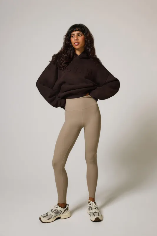 Curve Ribbed Leggings - Stone sold by LOVALL