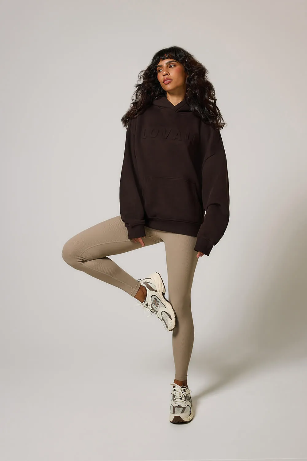 Curve Ribbed Leggings - Stone sold by LOVALL product image thumbnail 2