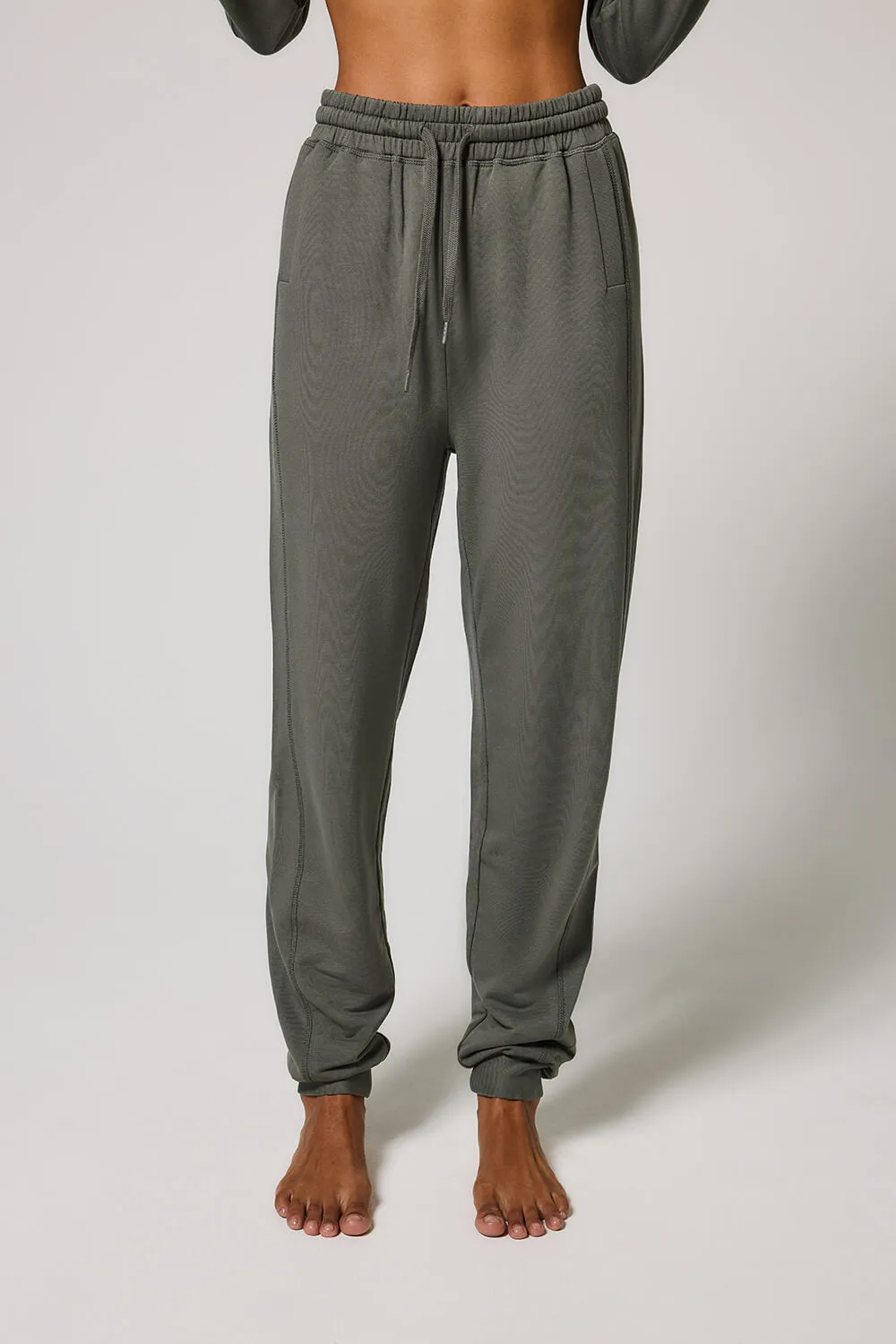 Curve Luxe Lounge Jogger - Slate Green sold by LOVALL product image thumbnail 4