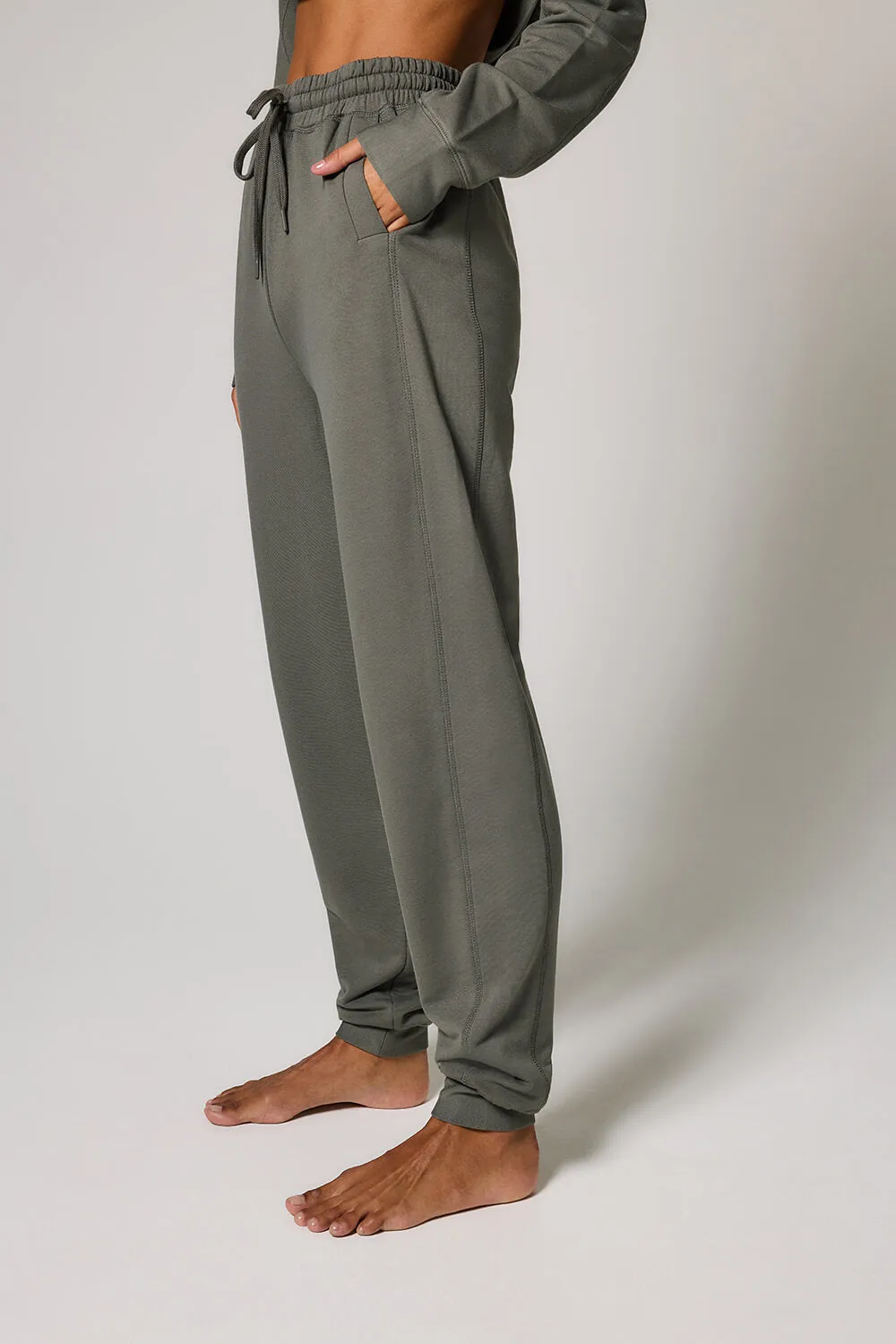 Curve Luxe Lounge Jogger - Slate Green sold by LOVALL product image thumbnail 5