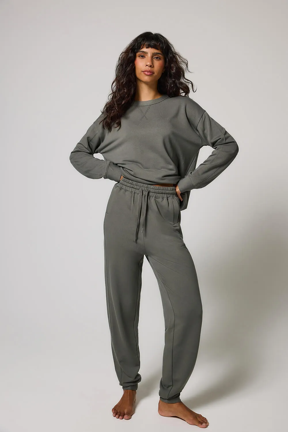 Curve Luxe Lounge Jogger - Slate Green sold by LOVALL