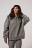 Curve Organic Oversized 1/4 Zip Sweatshirt - Slate Green sold by LOVALL