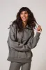 Curve Organic Oversized 1/4 Zip Sweatshirt - Slate Green sold by LOVALL