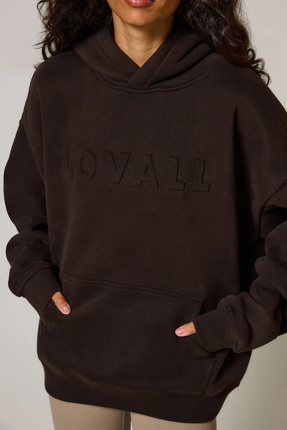 Curve Heavyweight Oversized Hoodie - Espresso Brown sold by LOVALL product image thumbnail 2