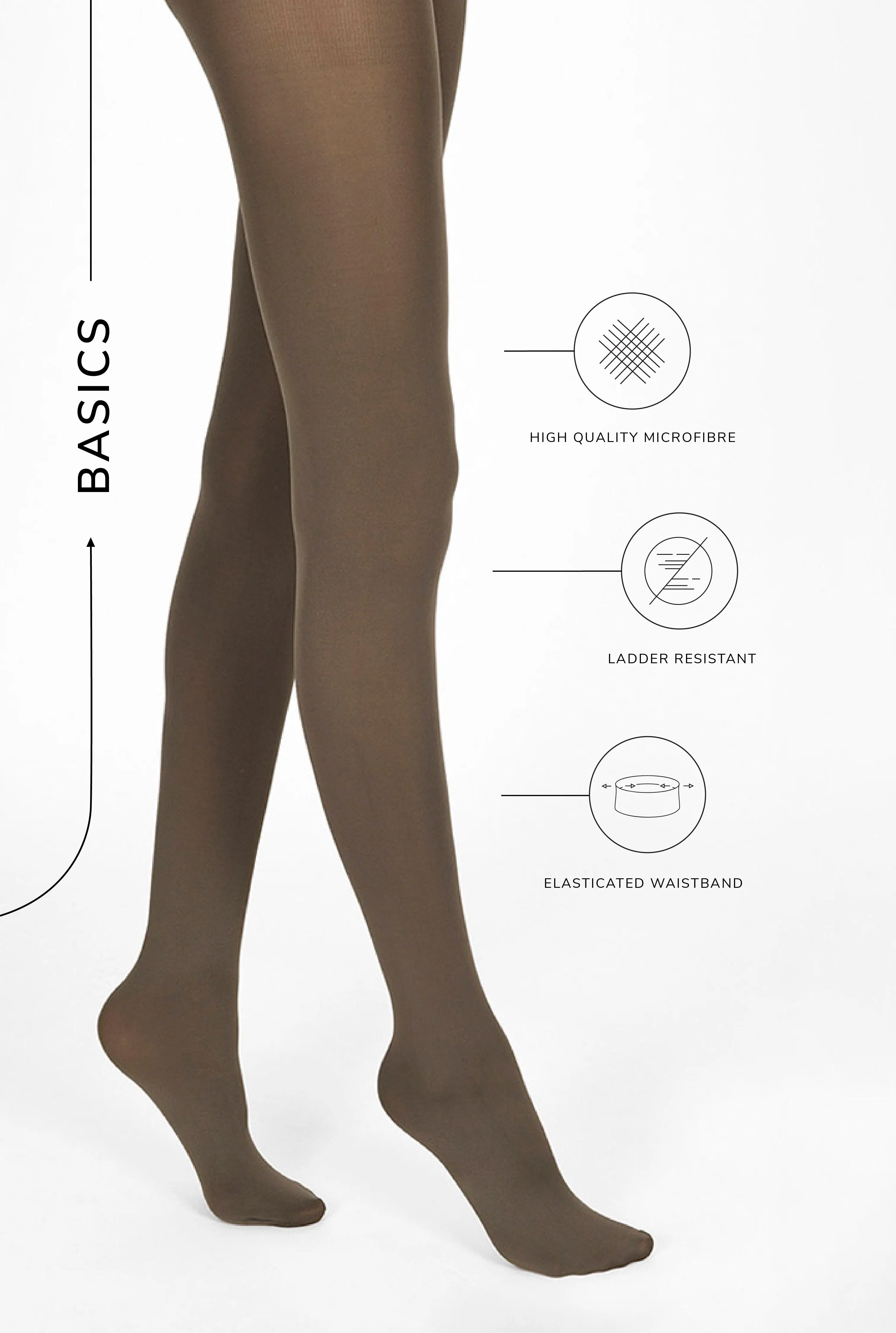 Tights - Storm Grey sold by LOVALL product image thumbnail 3