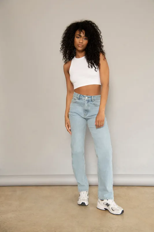 Straight Jeans - Light Bleach made by LOVALL