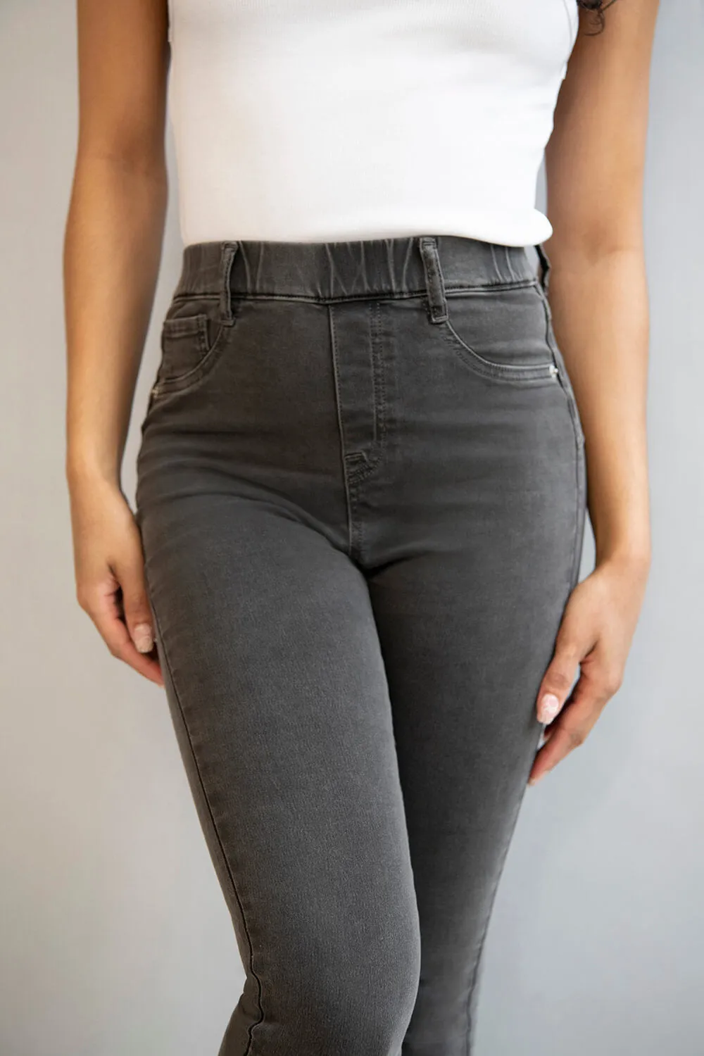 Ultimate Ankle Grazer Jeggings - Grey sold by LOVALL product image thumbnail 4