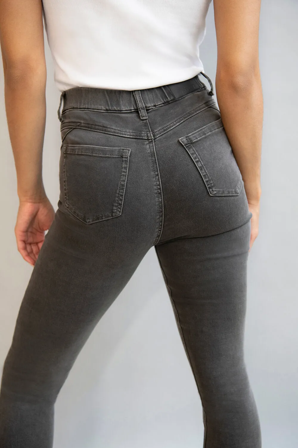 Ultimate Ankle Grazer Jeggings - Grey sold by LOVALL product image thumbnail 5