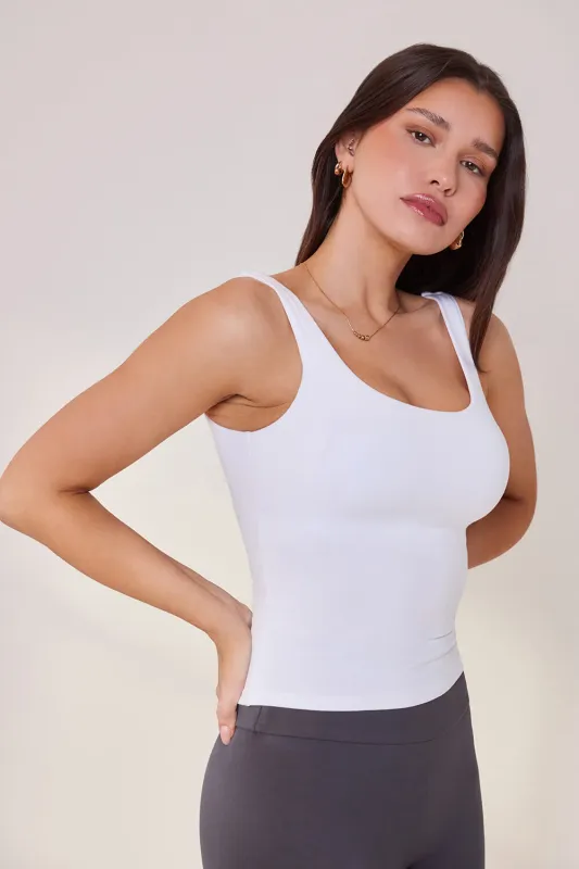 Lightweight Everyday Tank Top - White sold by LOVALL