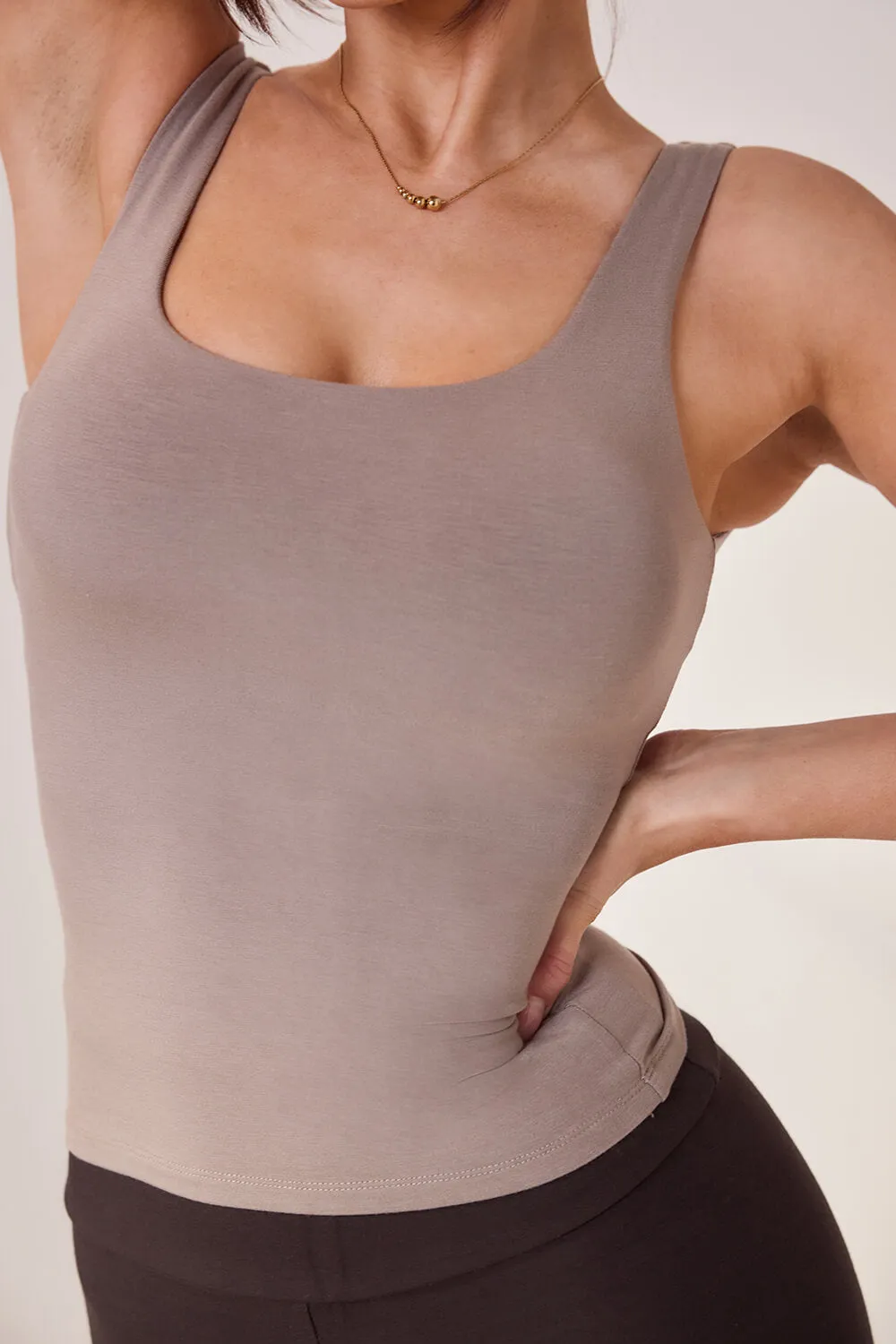 Lightweight Everyday Tank Top - Stone sold by LOVALL product image thumbnail 4