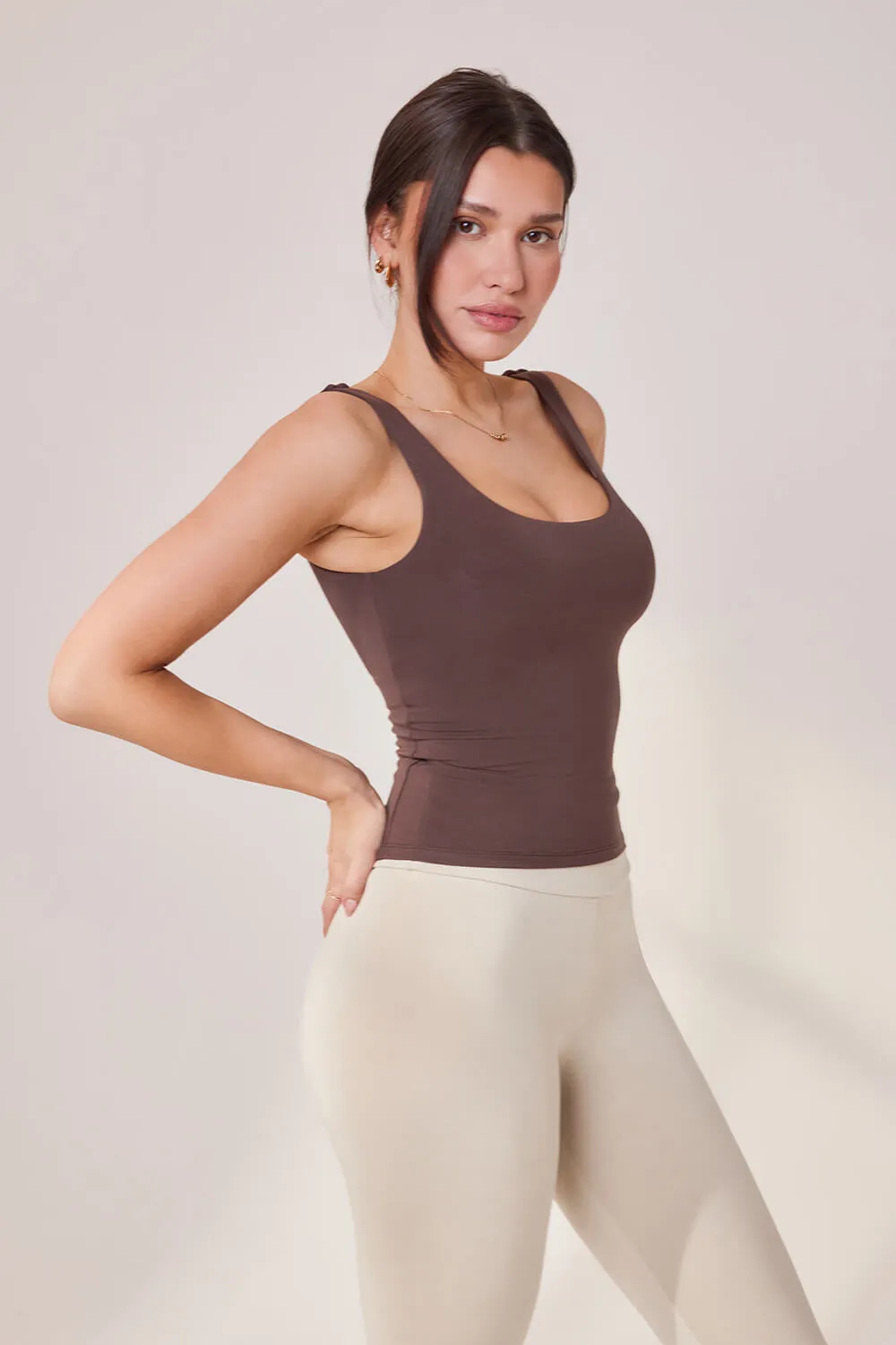Lightweight Everyday Tank Top - Espresso Brown sold by LOVALL