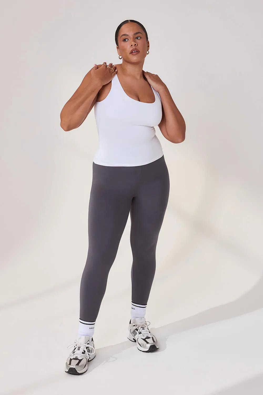 Curve Lightweight Everyday Tank Top - White sold by LOVALL product image thumbnail 5