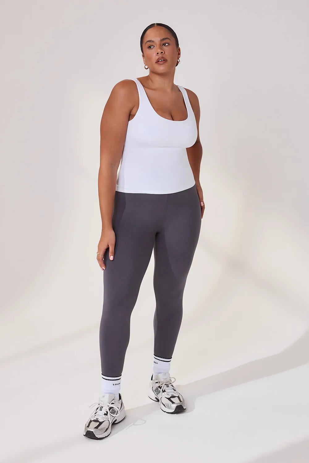 Curve Lightweight Everyday Tank Top - White sold by LOVALL product image thumbnail 4