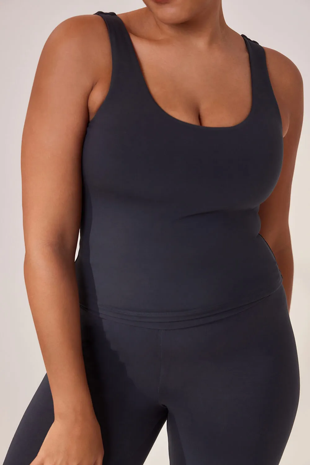 Curve Lightweight Everyday Tank Top - Vintage Navy sold by LOVALL product image thumbnail 3