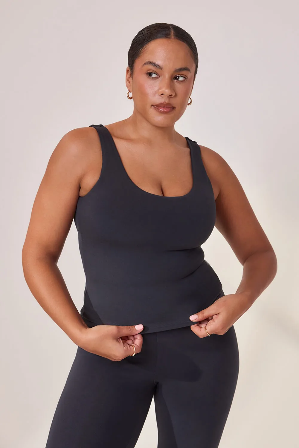 Curve Lightweight Everyday Tank Top - Vintage Navy sold by LOVALL