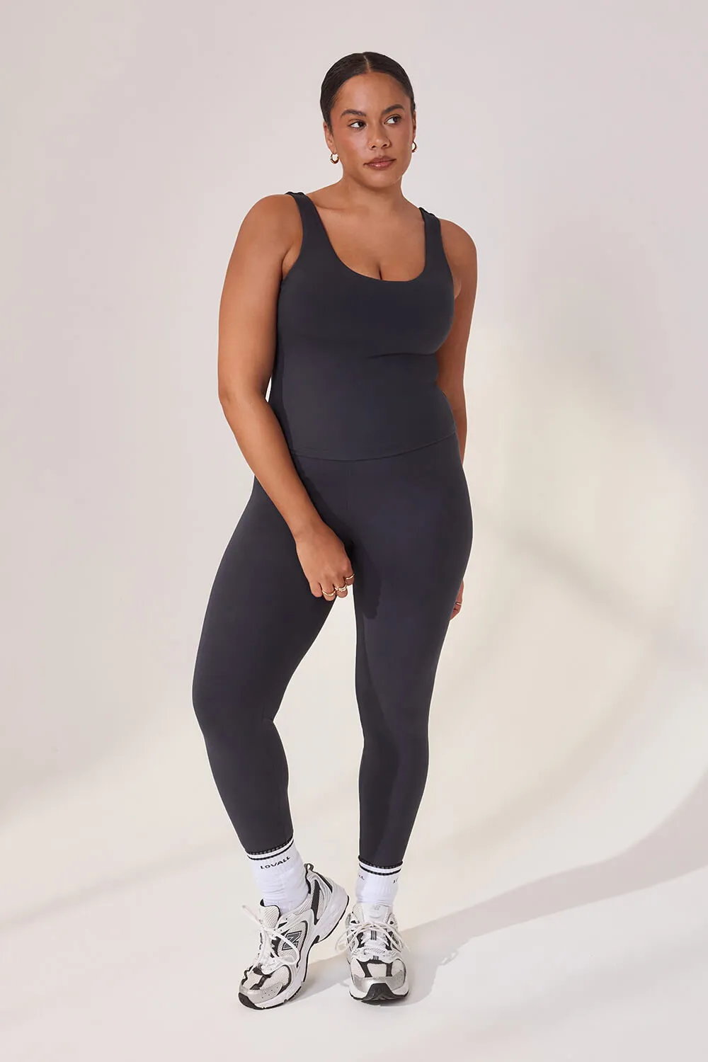 Curve Lightweight Everyday Tank Top - Vintage Navy sold by LOVALL product image thumbnail 5