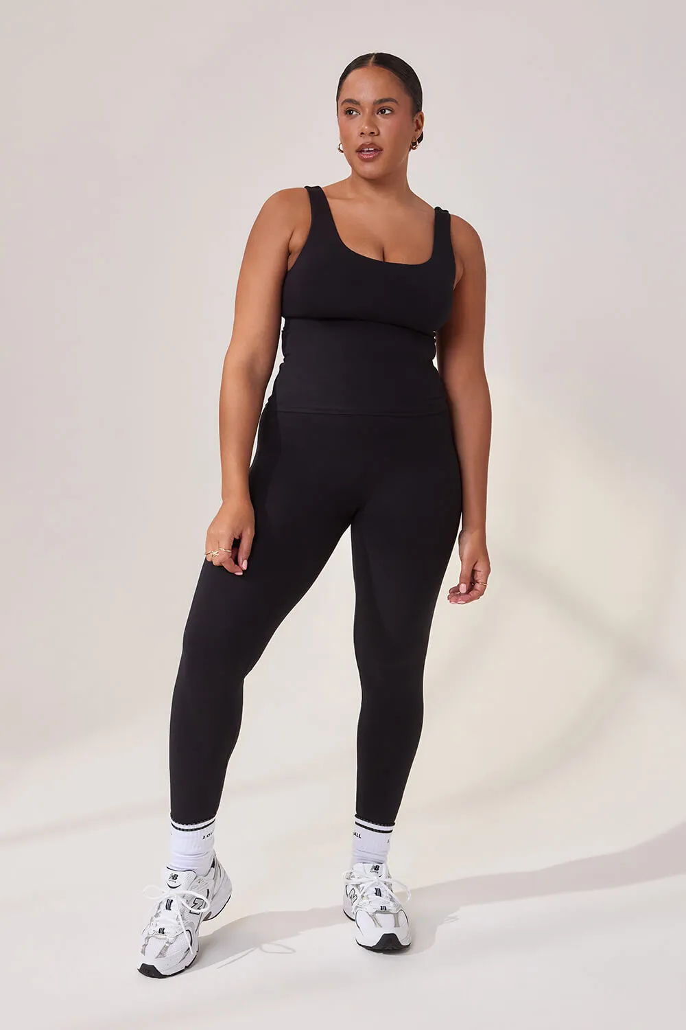 Curve Lightweight Everyday Tank Top - Black sold by LOVALL product image thumbnail 2