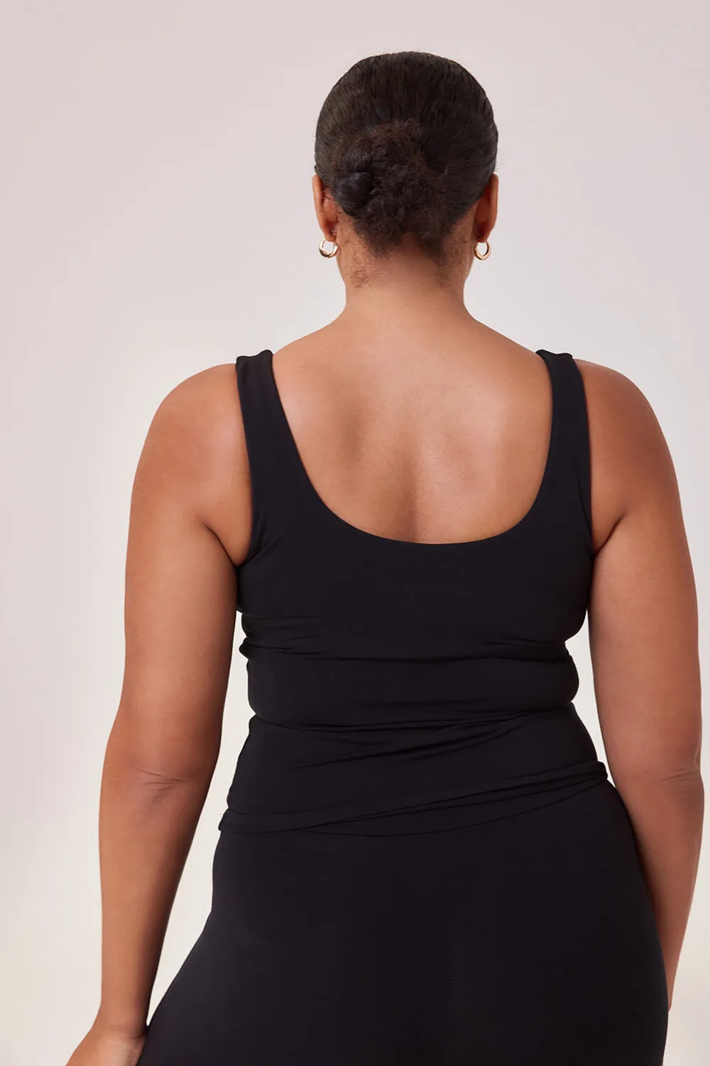 Curve Lightweight Everyday Tank Top - Black sold by LOVALL product image thumbnail 4