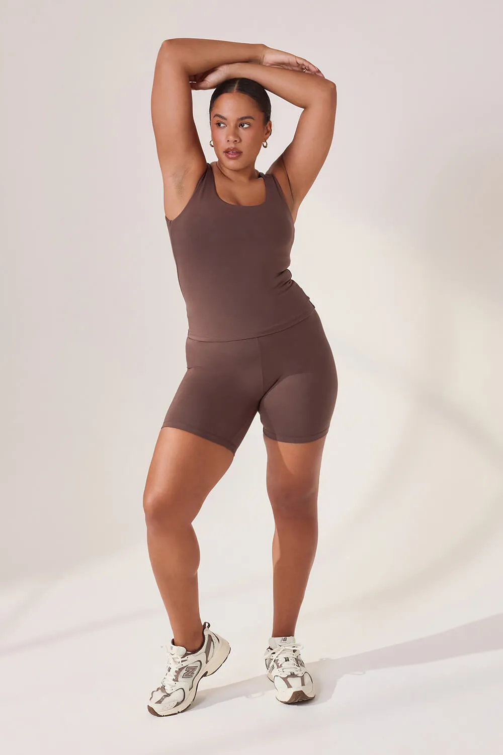 Curve Lightweight Everyday 6 Inch Cycling Shorts - Espresso Brown sold by LOVALL