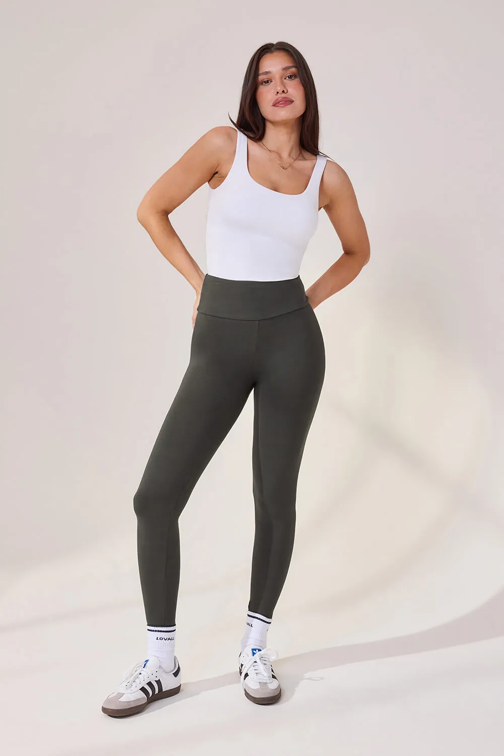 Lightweight Everyday High Waisted Leggings - Pine sold by LOVALL