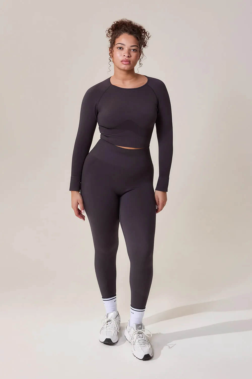 Curve Sculpt Seamless Long Sleeve Top - Shadow sold by LOVALL product image thumbnail 5