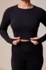 Curve Sculpt Seamless Long Sleeve Top - Black sold by LOVALL