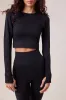 Sculpt Seamless Long Sleeve Top - Black sold by LOVALL