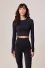 Sculpt Seamless Long Sleeve Top - Black sold by LOVALL