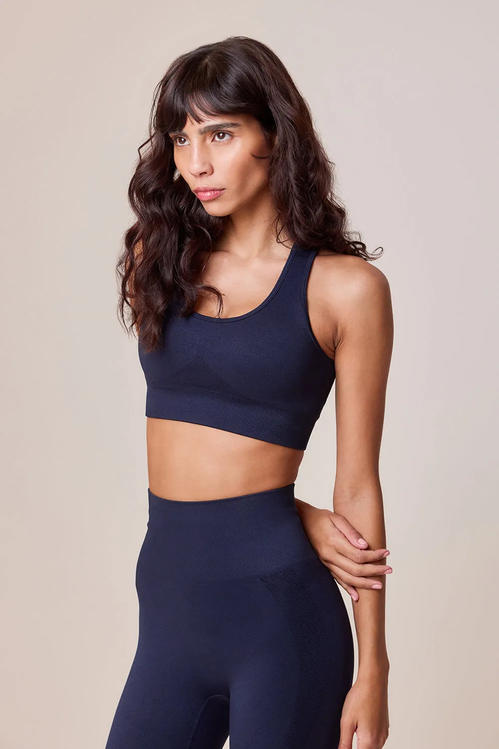 Sculpt Seamless Sports Bra - Deep Navy sold by LOVALL product image thumbnail 4