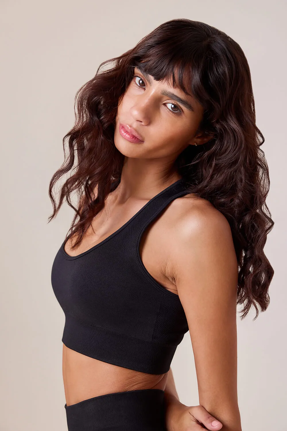 Sculpt Seamless Sports Bra - Black sold by LOVALL product image thumbnail 5