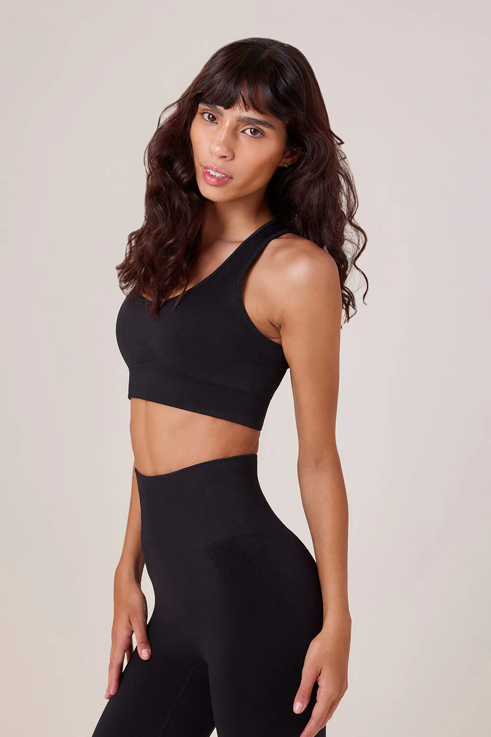 Sculpt Seamless Sports Bra - Black sold by LOVALL product image thumbnail 3