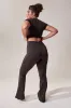 Curve Ultimate Everyday Flare Leggings - Black Coffee sold by LOVALL