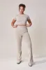Curve Ultimate Everyday Flare Leggings - Oatmeal Beige sold by LOVALL