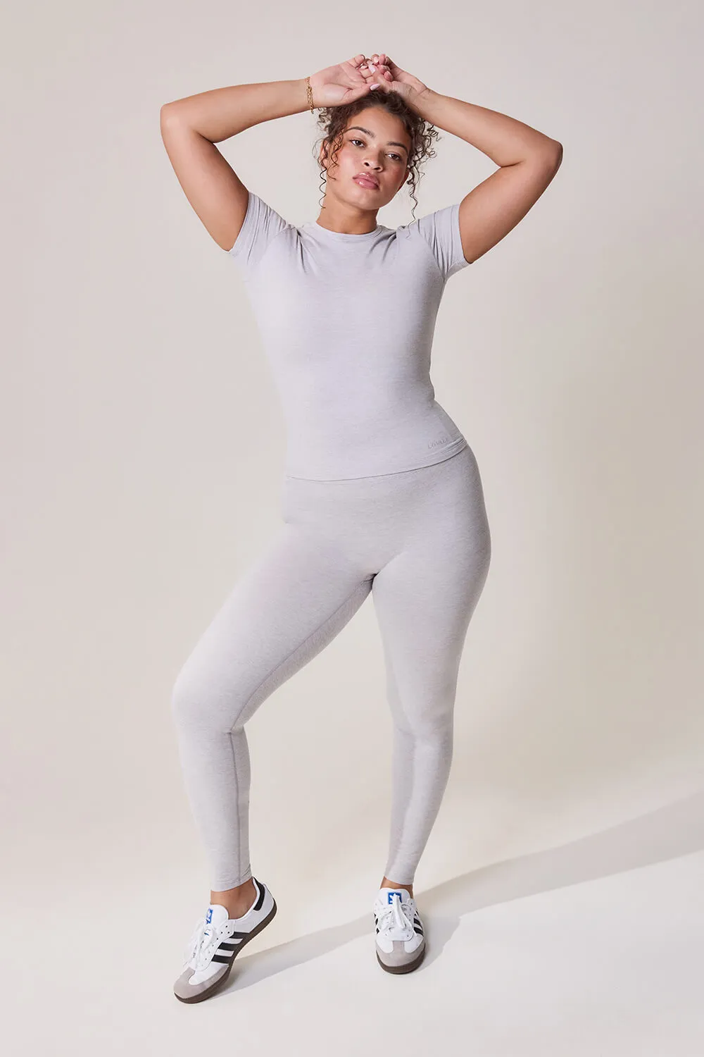 Curve Ultimate Everyday T-shirt - Light Grey Marl sold by LOVALL product image thumbnail 2