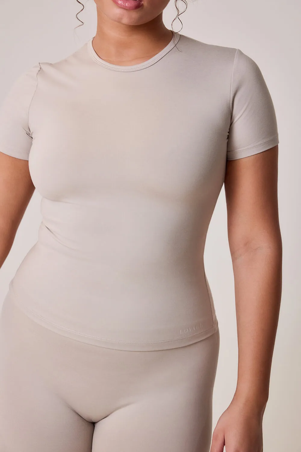 Curve Ultimate Everyday T-shirt - Oatmeal Beige sold by LOVALL product image thumbnail 3