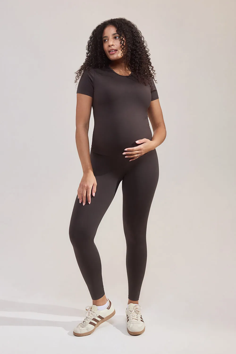 Maternity Ultimate Everyday Leggings - Black Coffee sold by LOVALL