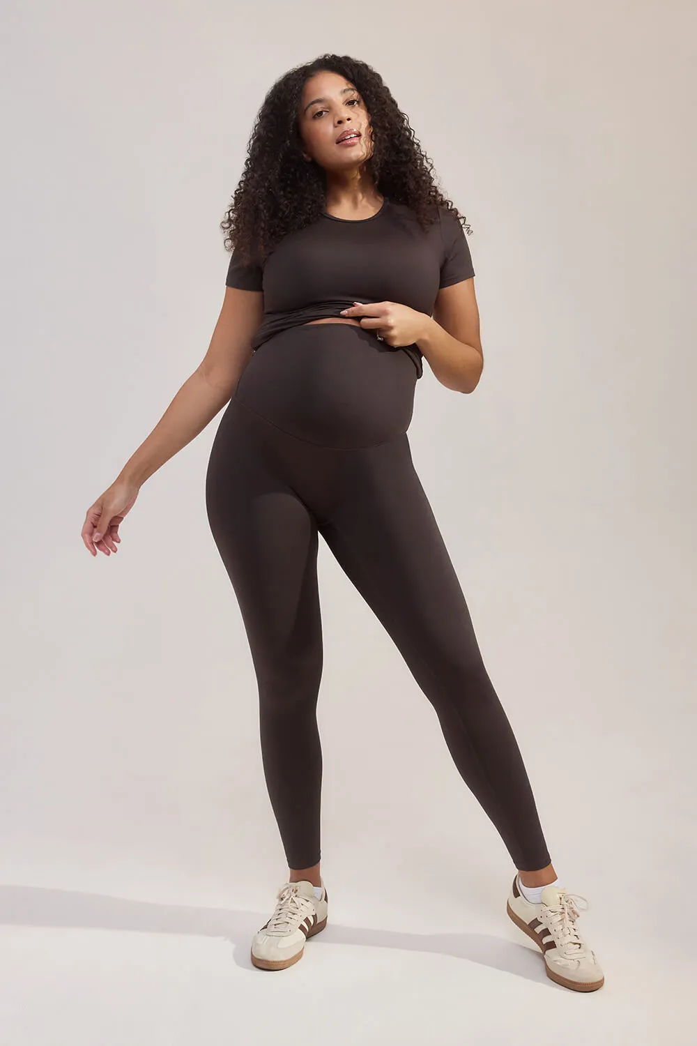 Maternity Ultimate Everyday Leggings - Black Coffee sold by LOVALL product image thumbnail 3