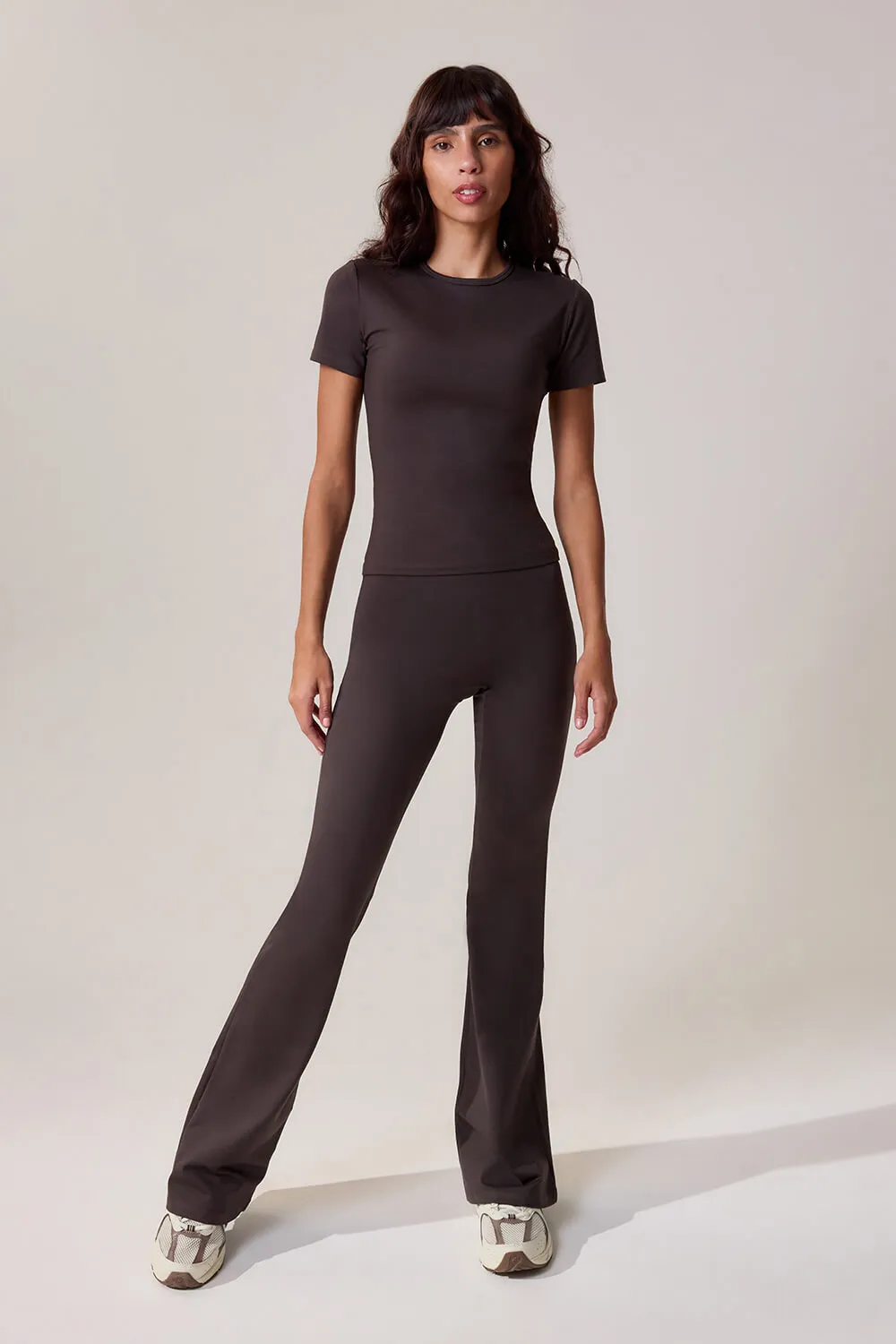 Ultimate Everyday Flare Leggings - Black Coffee sold by LOVALL