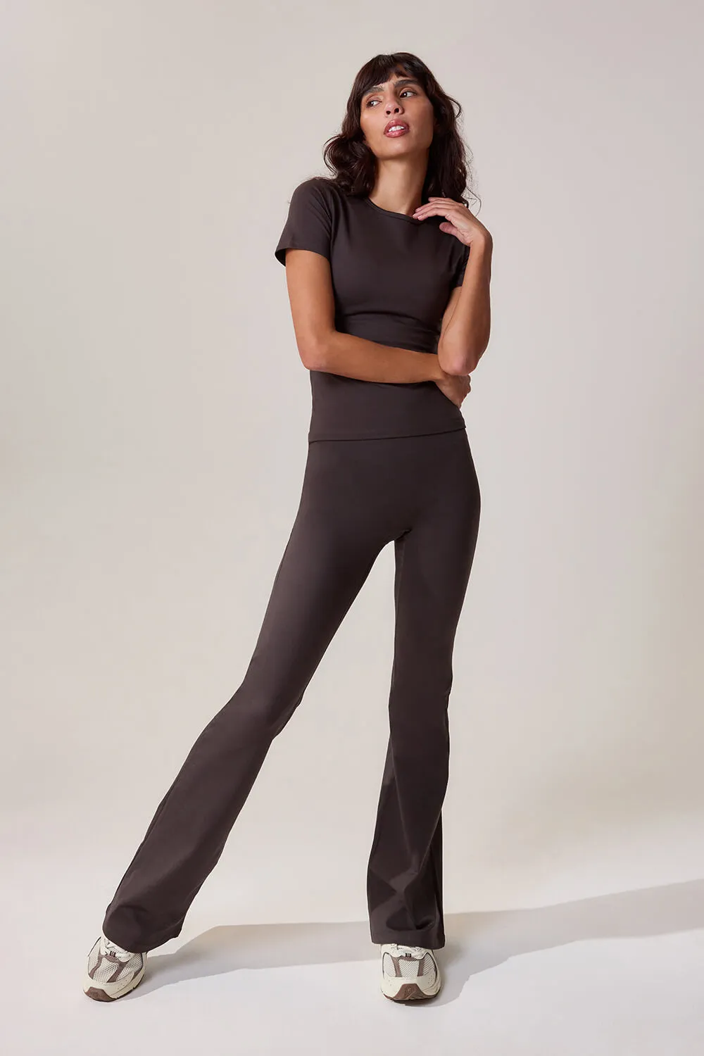 Ultimate Everyday Flare Leggings - Black Coffee sold by LOVALL product image thumbnail 5
