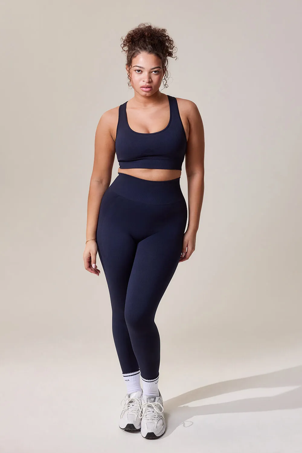 Curve Sculpt Seamless Leggings - Deep Navy sold by LOVALL product image thumbnail 2