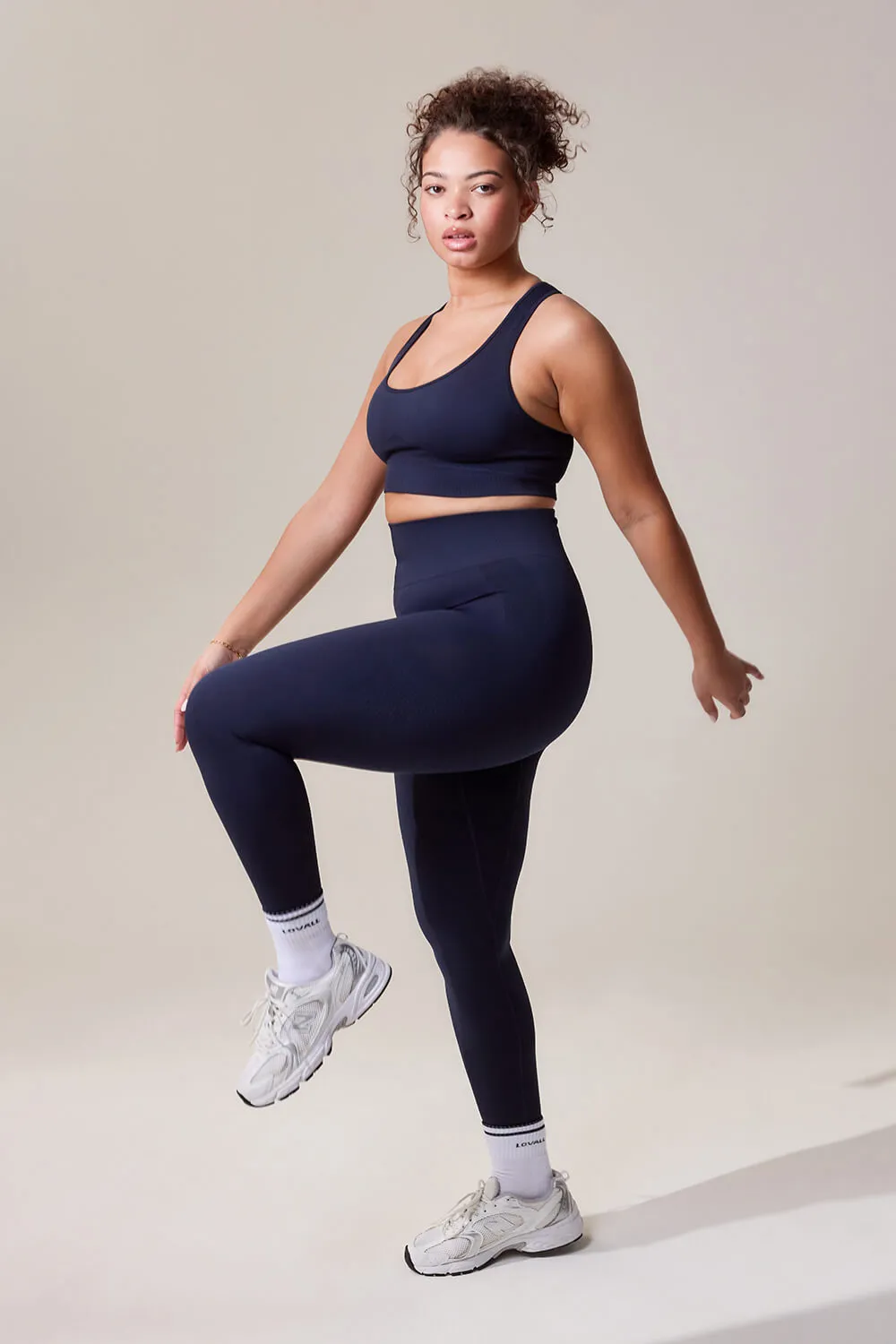 Curve Sculpt Seamless Leggings - Deep Navy sold by LOVALL product image thumbnail 3